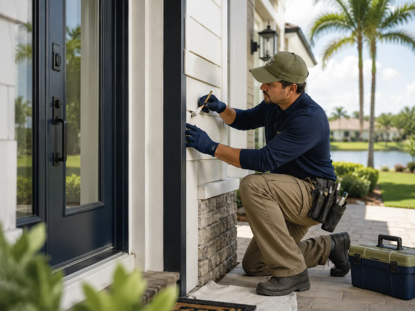 Illustration of residential property repair services